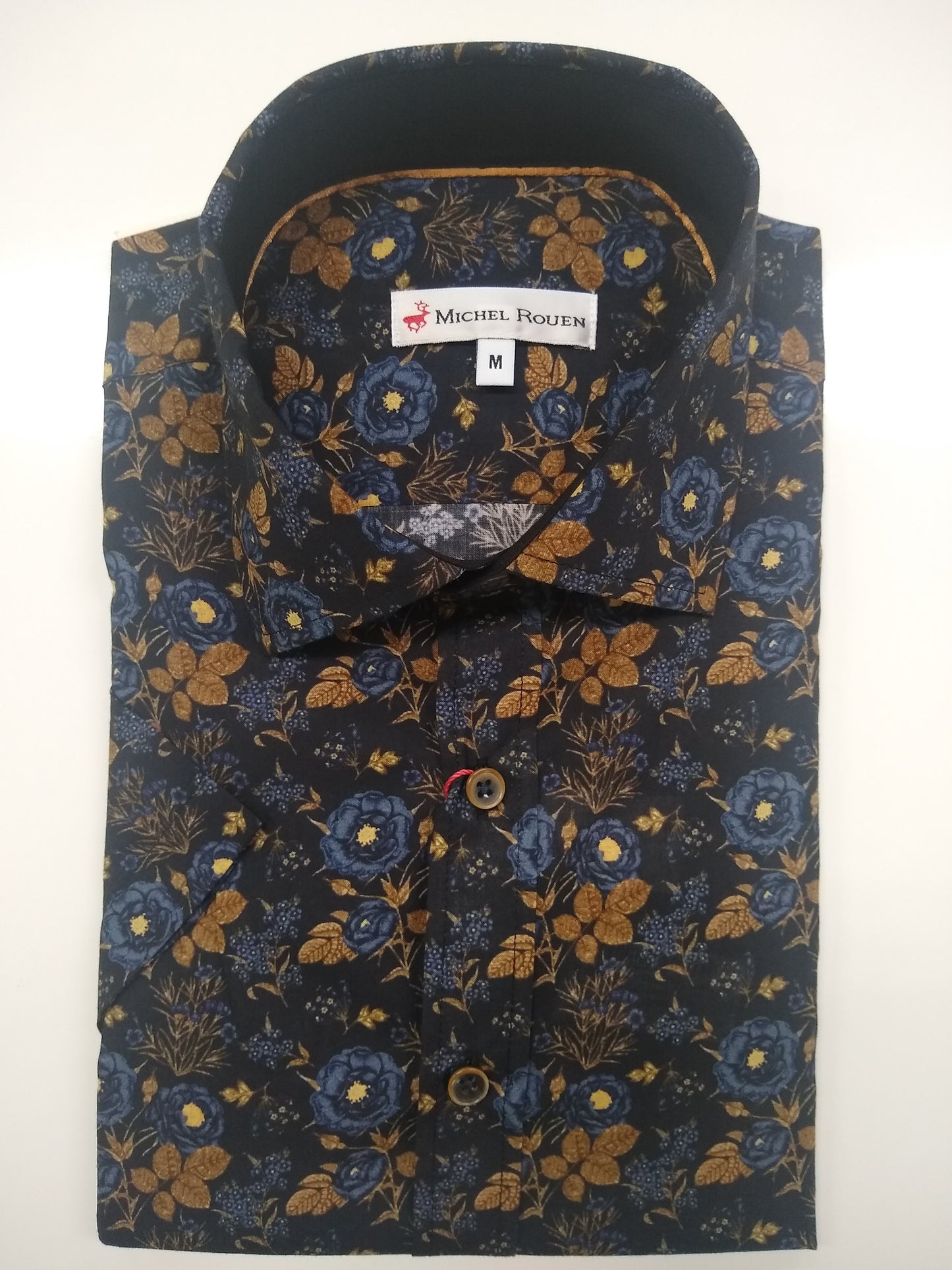 Michel Rouen Floral Short Sleeve Shirt 001