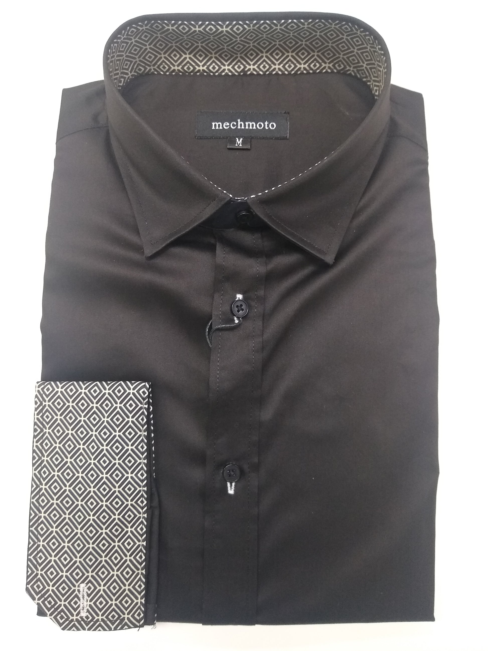 Mechmoto Black Stretch Long Sleeve Shirt