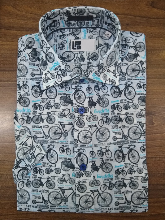 LFD Ecru-Bikes Short Sleeve Shirt