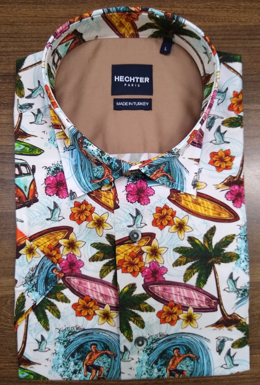 Daniel Hechter Sel Tropical Short Sleeve Shirt