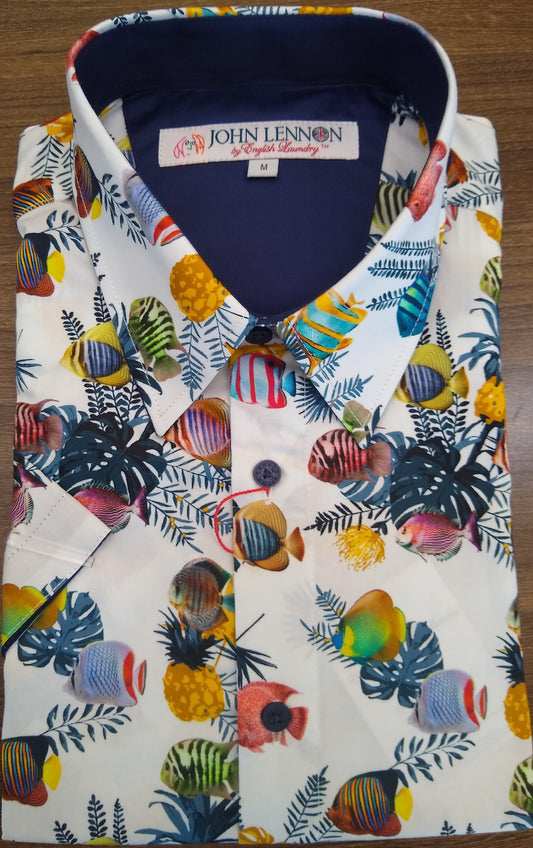 John Lennon Tropical Fish Short Sleeve Shirt