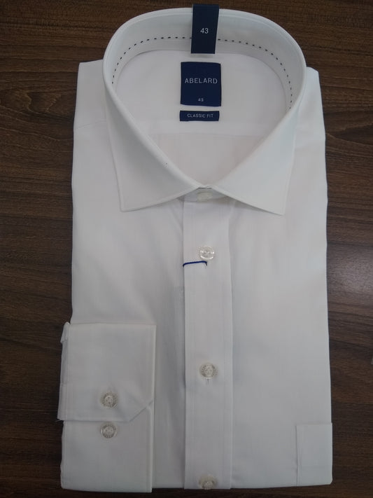 Abelard Ultimate White Classic Fit Long Sleeve Shirt