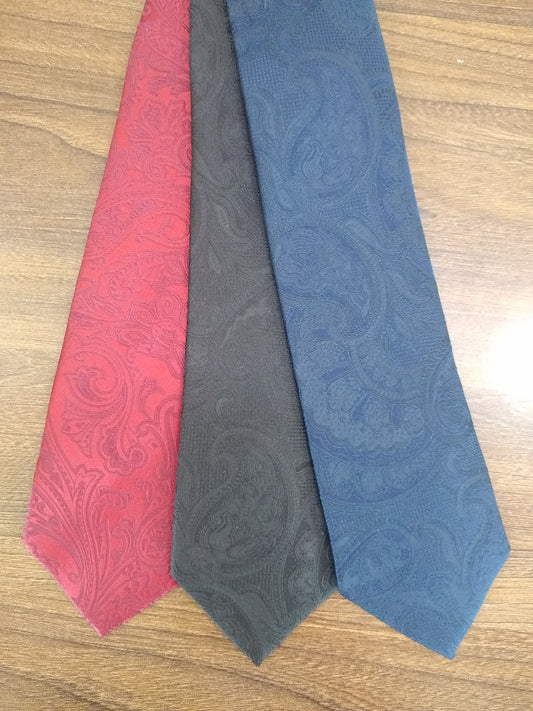 Silandro Self Paisley Jacquard Silk Tie