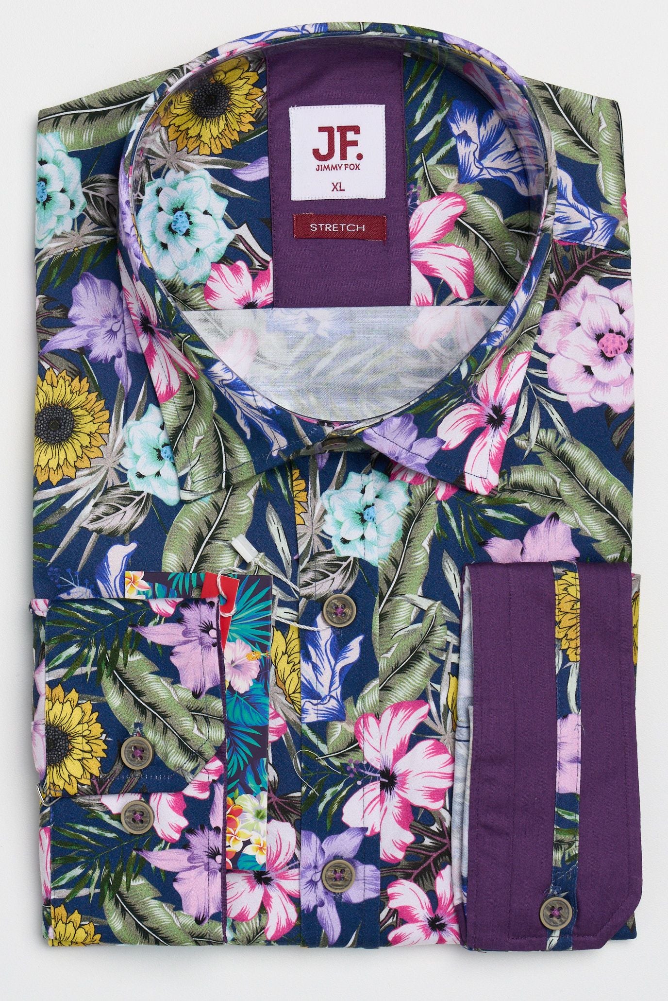 Jimmy Fox Bright Floral Long Sleeve Shirt