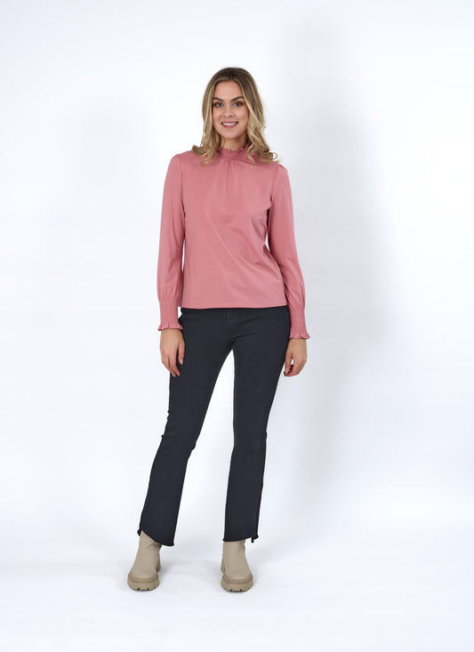 Knewe Miso Long Sleeve Top - Rose