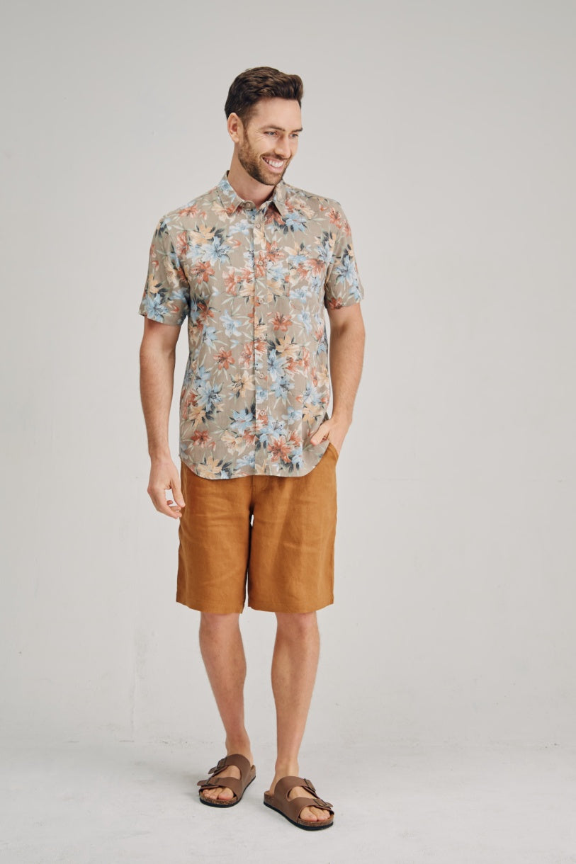 Braintree Floral Print Short Sleeve Shirt