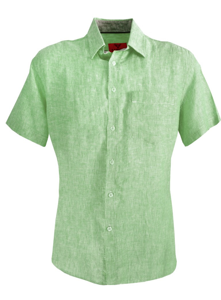 R F Scott Fields Short Sleeve Linen Shirt