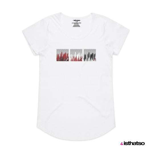 isthatso Ladies Short Sleeve Tee Toitoi-White