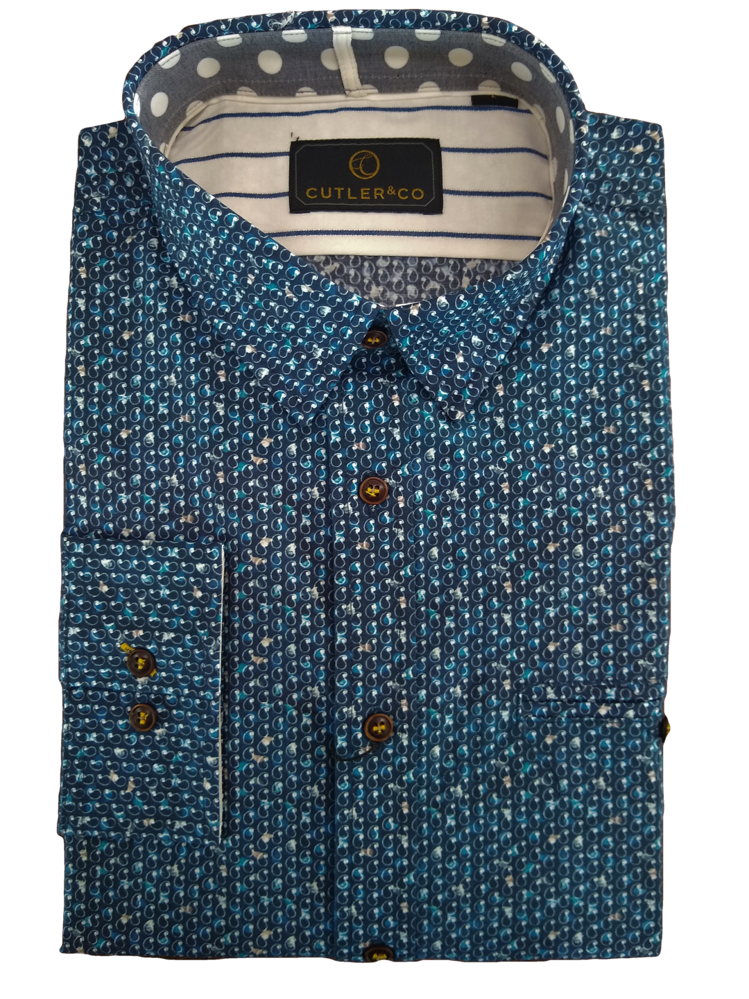 Cutler Colton Long Sleeve Blueberry Shirt Cw21062