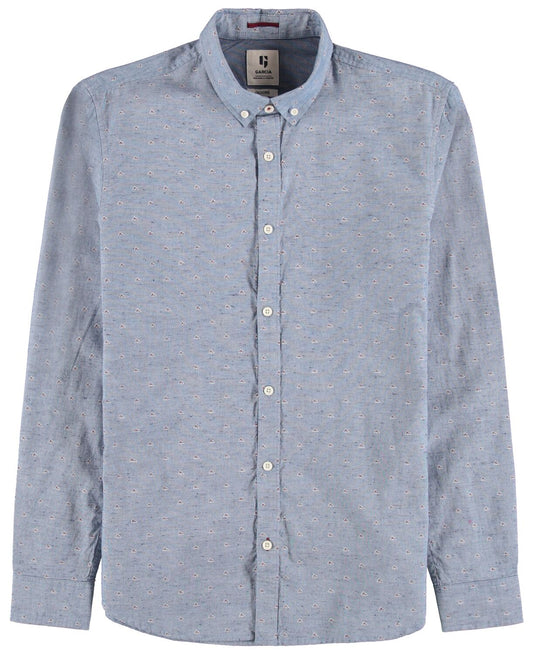 Garcia Long Sleeve Blue Shirt - T01027