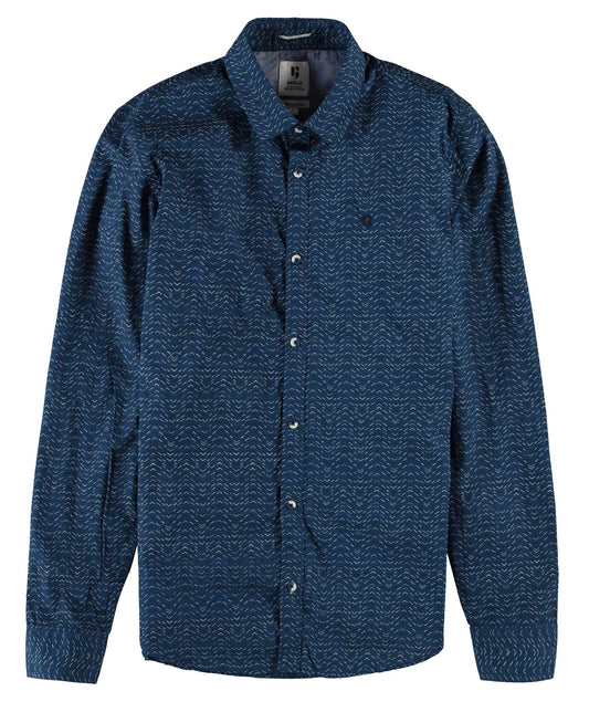 Garcia Long Sleeve Casual Shirt Blue Spring