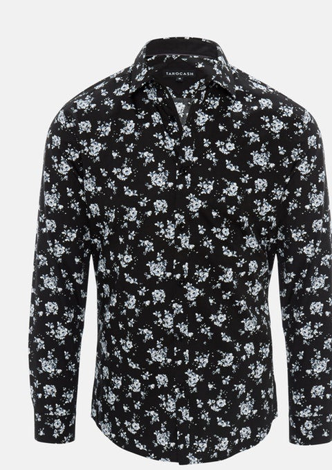 Tarocash Noir Floral Long Sleeve Shirt