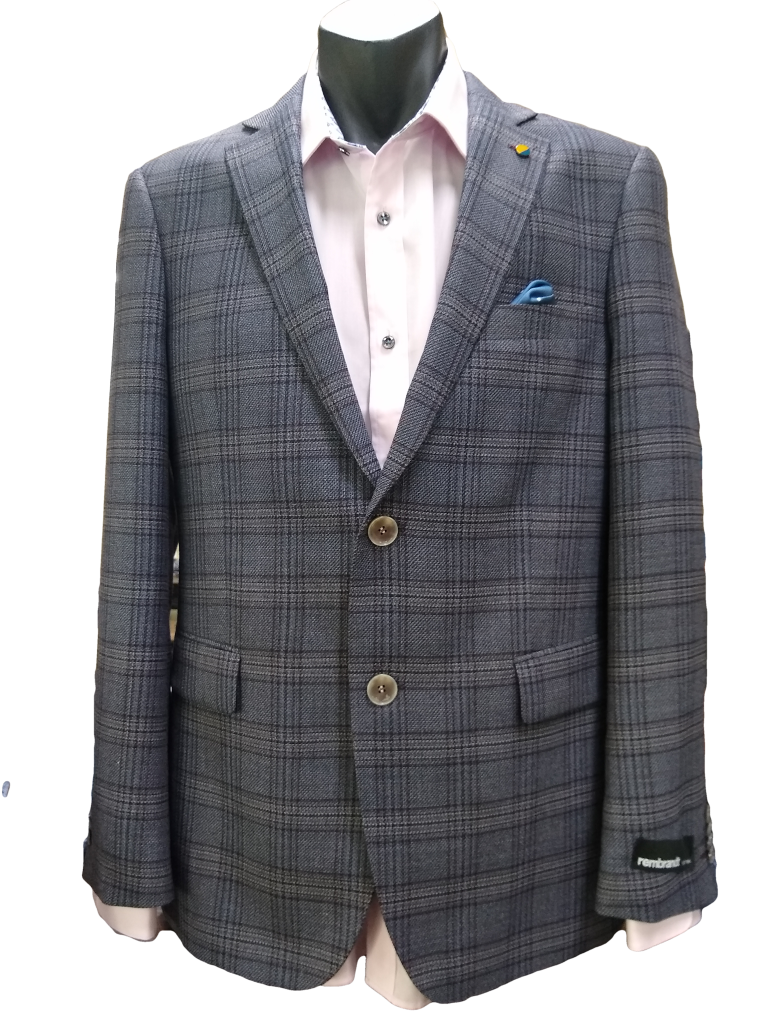 Rembrandt Hawker Navy Check Blazer