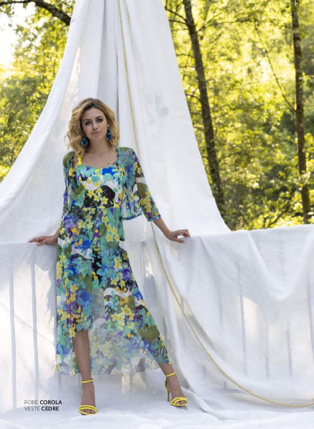 Maloka Corola Dress with Shoulder Straps Sous Les Tropiques