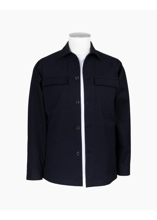 Rembrandt Tamaki Navy Stretch Twill Shirt Jacket