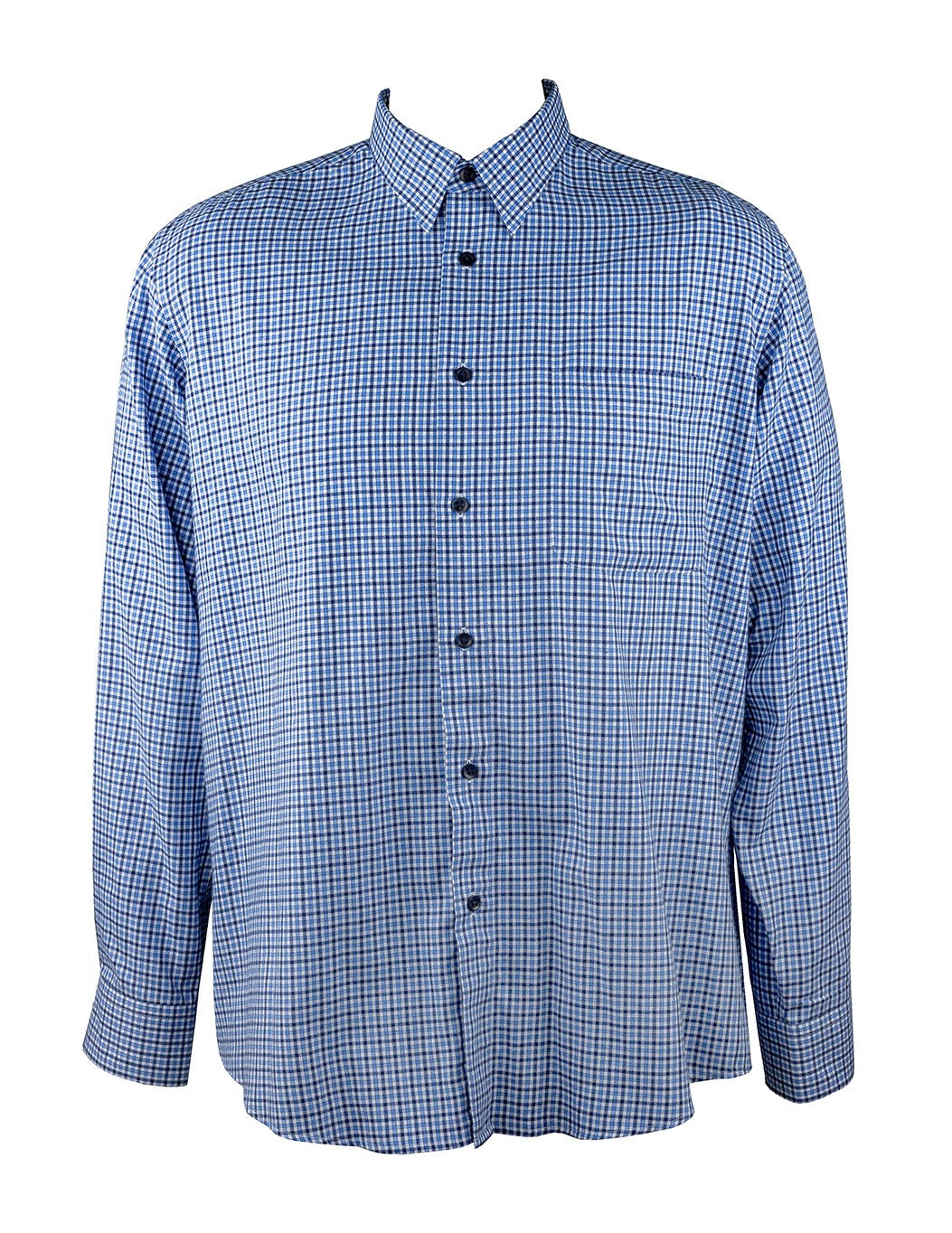 Country Look Blue/Navy Check Long Sleeve Shirt