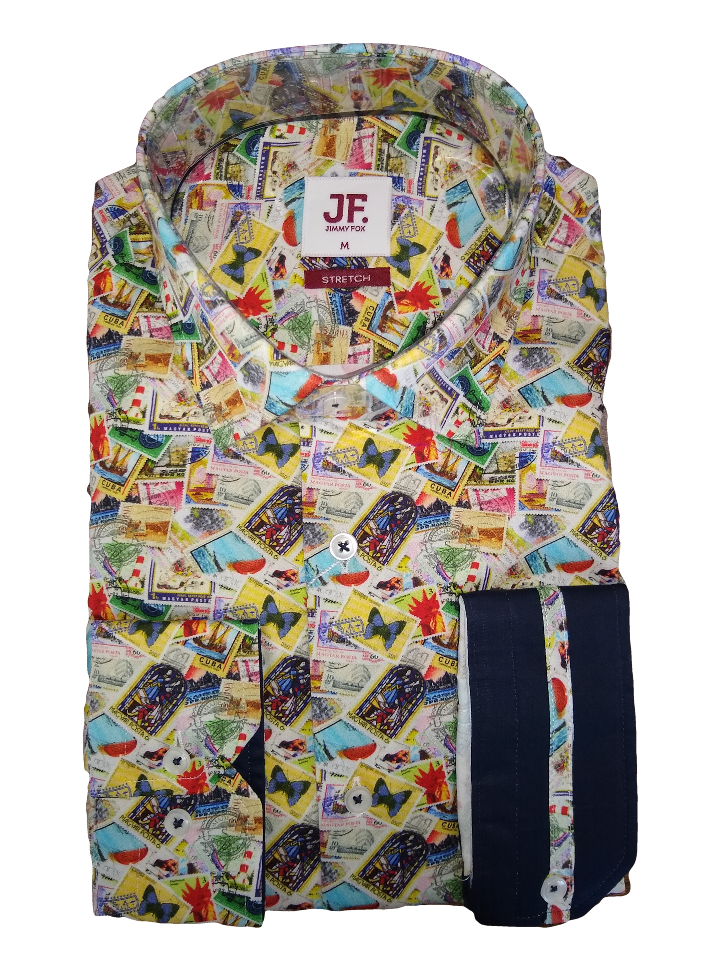 Jimmy Fox Postage Stamps Long Sleeve Shirt