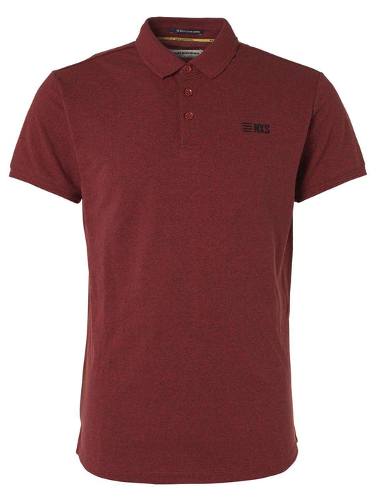 No Excess Jacquard Short Sleeve Polo Cayenne