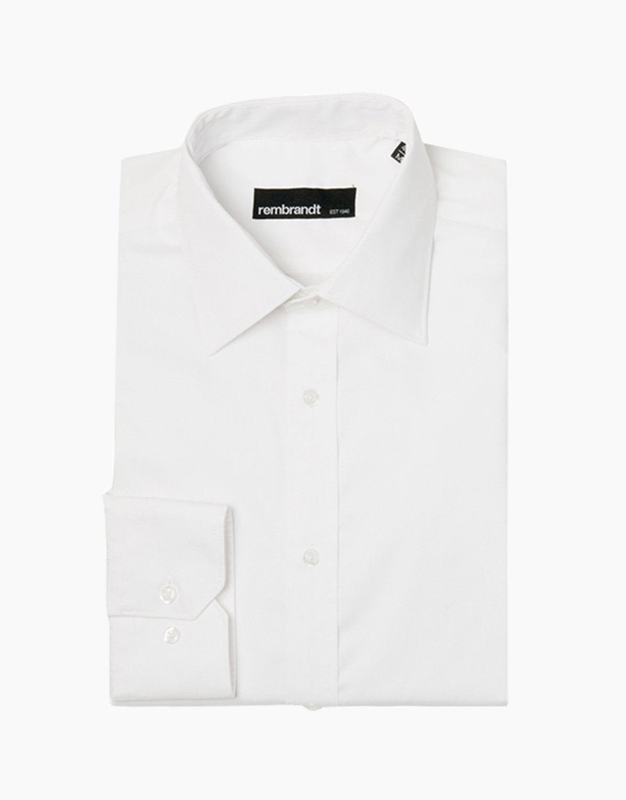 Rembrandt Sinatra White Relaxed Fit Long Sleeve Shirt