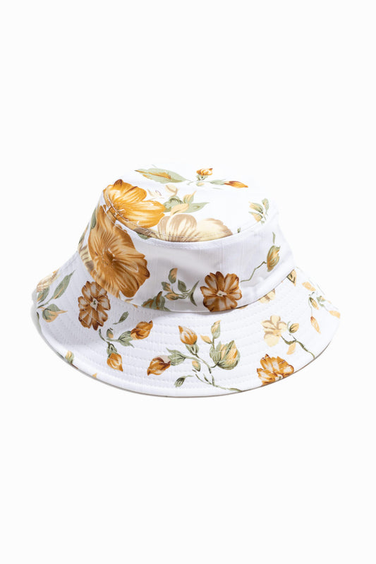 Stilen White Floral Bucket Hat