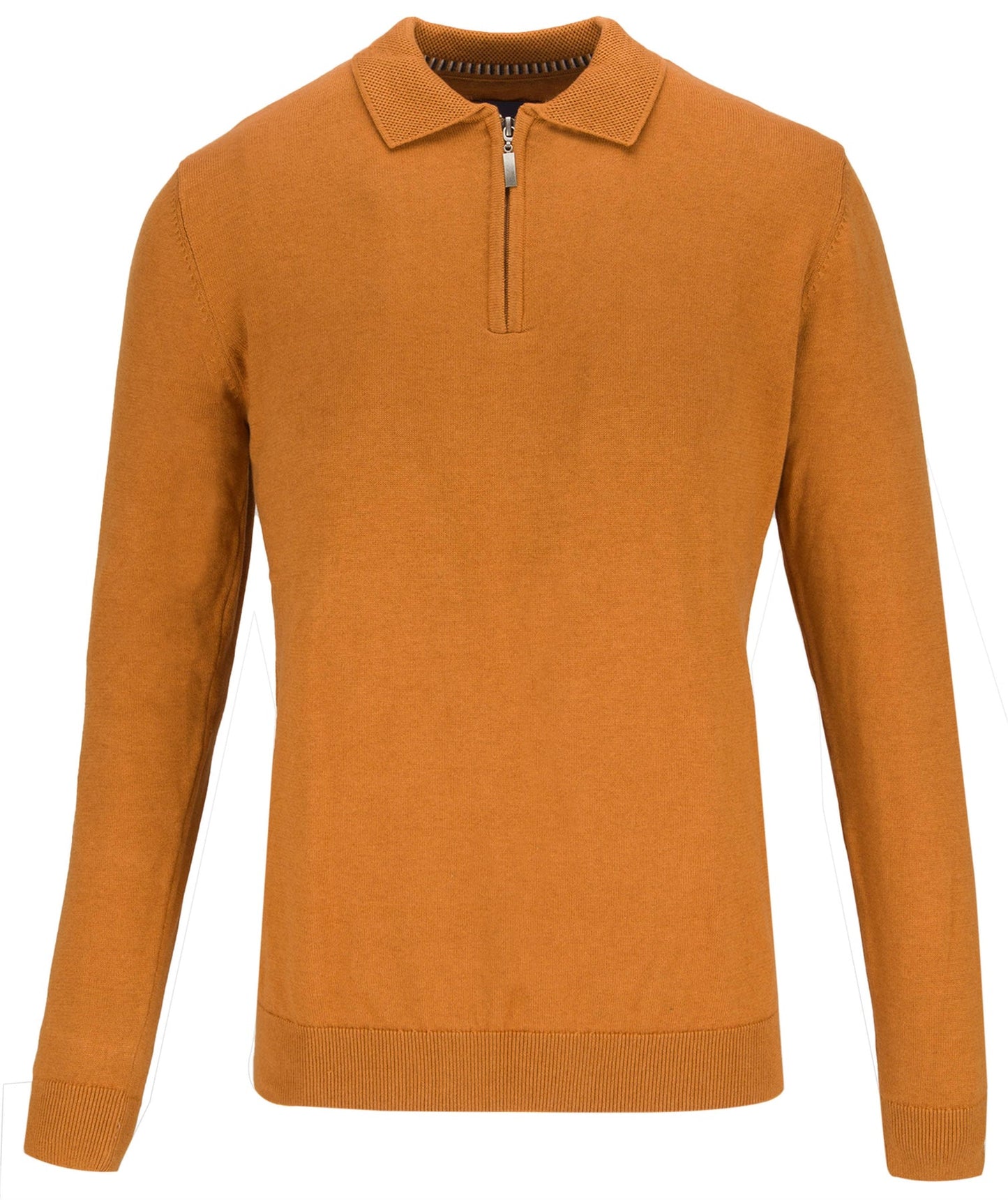 Guide London Half Zip RIbbed Cuff LS Polo