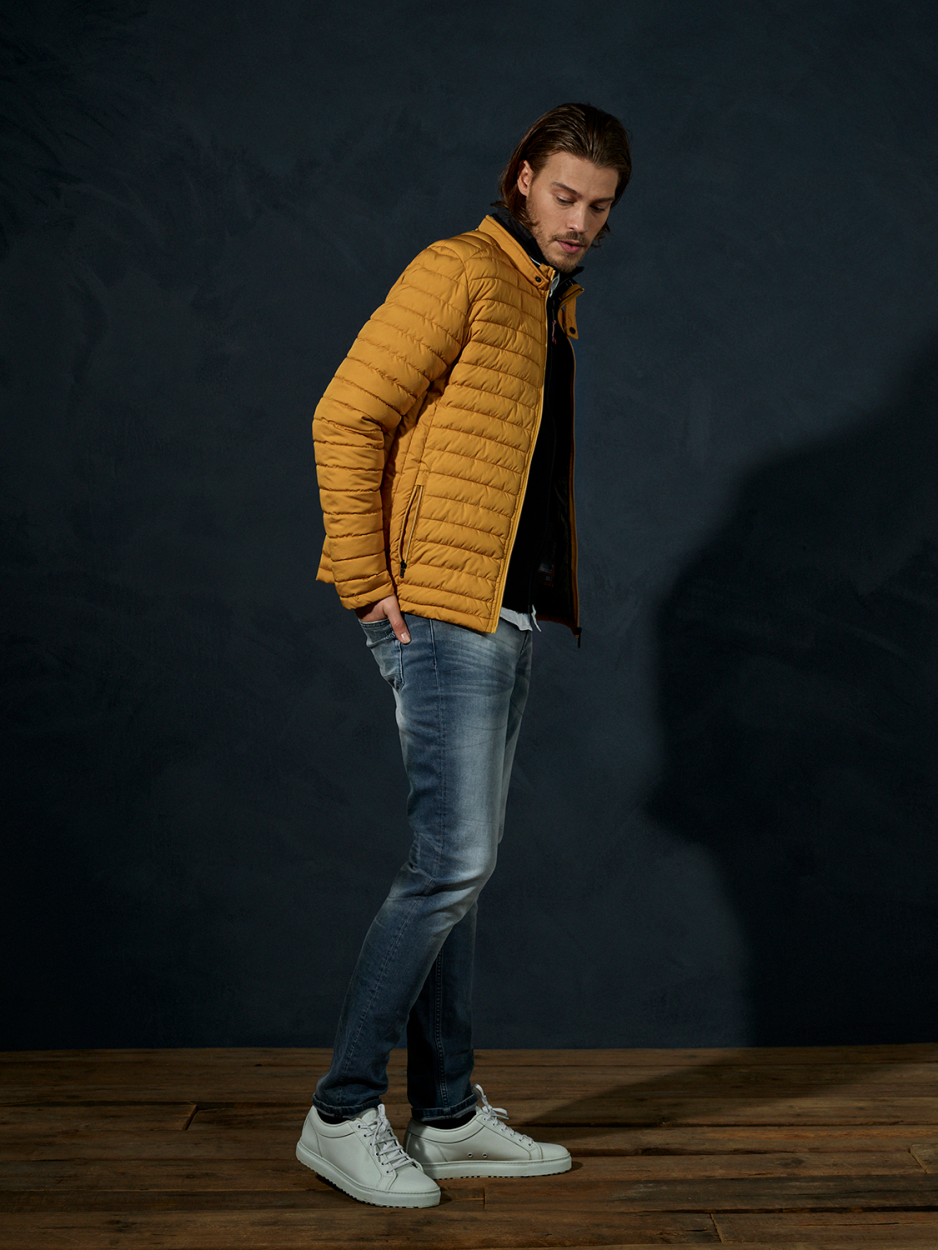 No Excess Ochre Padded Puffer Jacket Alexanders Apparel Hastings