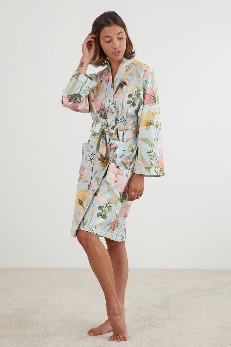 Spring Colors Robe Baksana Spring Flowers Robe – Alexanders Apparel Hastings